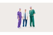 Clinicians wearing BARRIER Warm-up Jackets in different colours