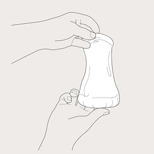 Step 3 of Tubinette head application