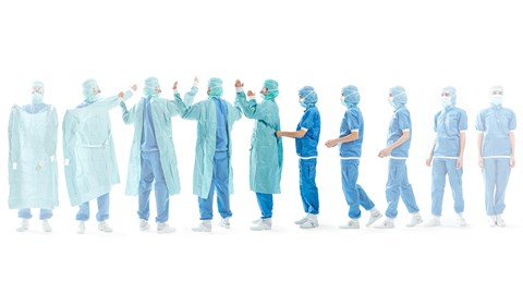 Mölnlycke surgical staff clothing