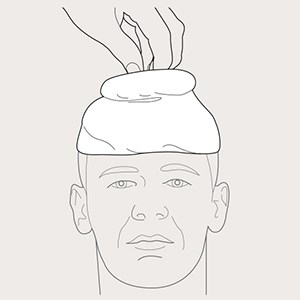 Step 6 of Tubinette head application